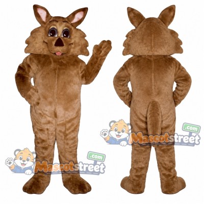 Brown Coyote Mascot Costume Brown Coyote Mascot Costume