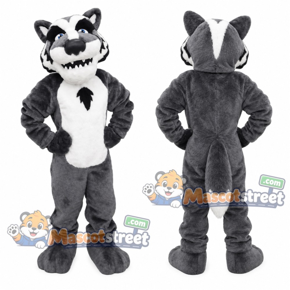 Gray Wolf Mascot Costume