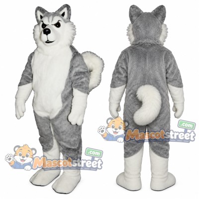 Gray Wolf Mascot Costume Gray Wolf Mascot Costume