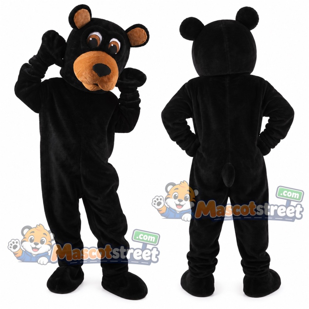 Black Bear Mascot Costume Black Bear Mascot Costume
