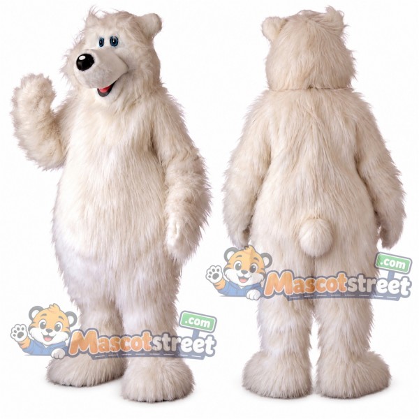 White Polar Bear Mascot Costume