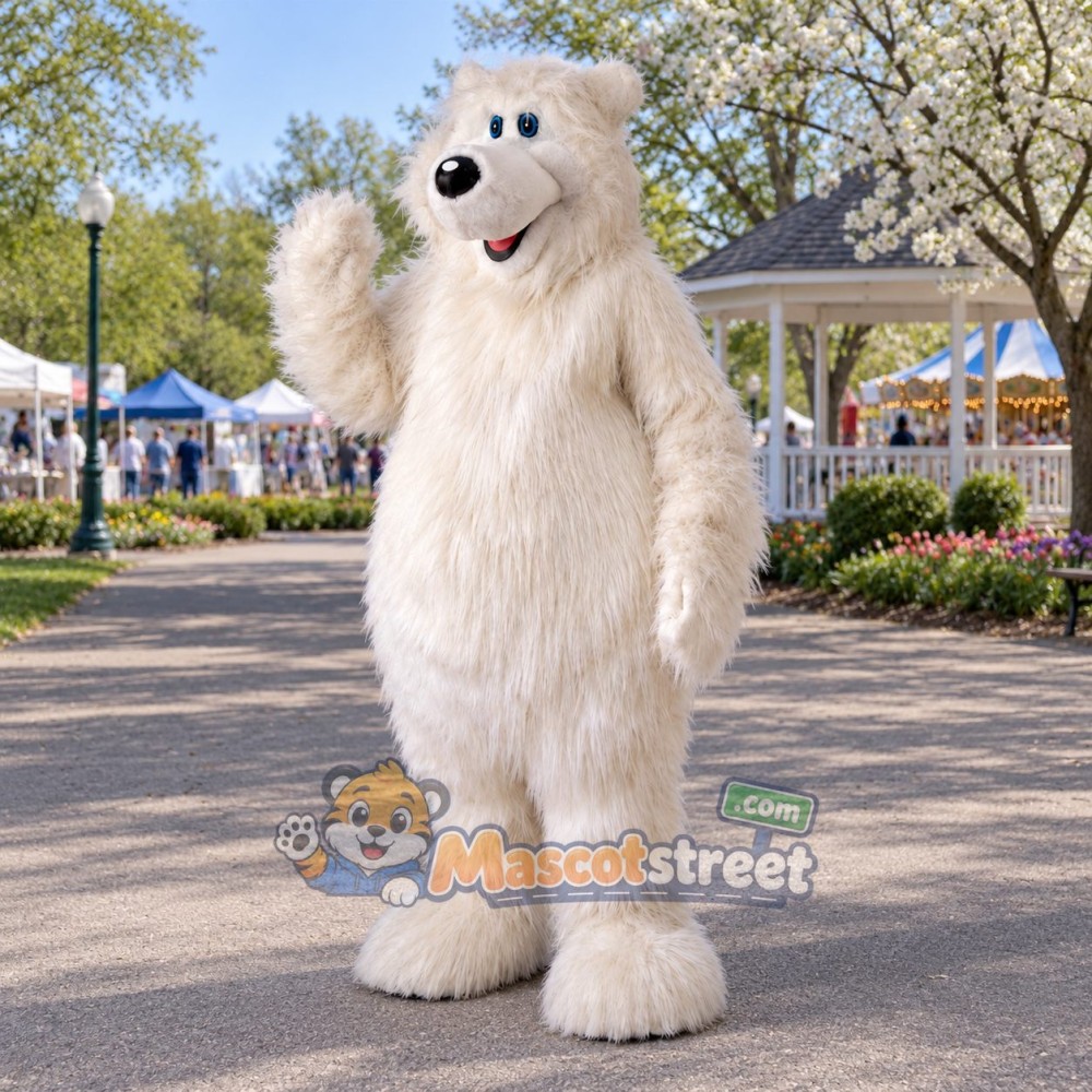 White Polar Bear Mascot Costume White Polar Bear Mascot Costume