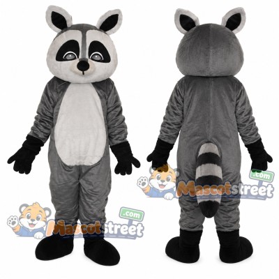 Gray Raccoon Mascot Costume Gray Raccoon Mascot Costume