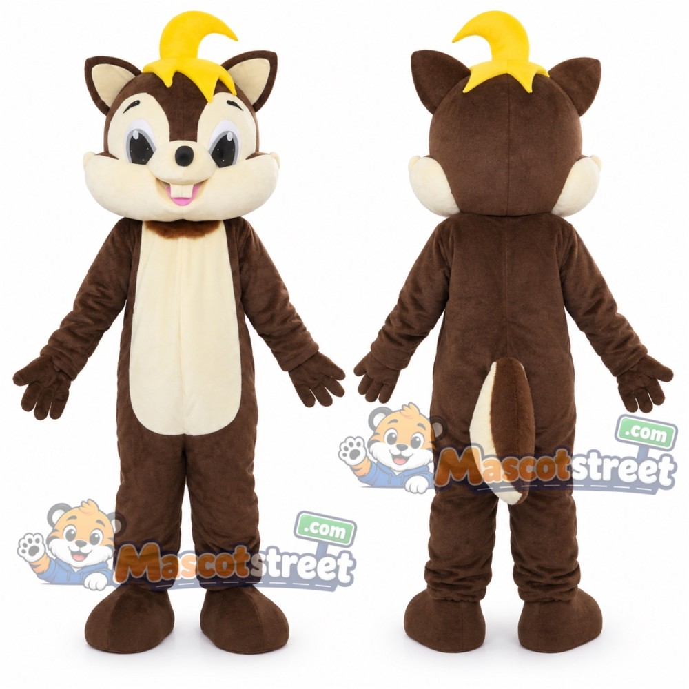 Brown Chipmunk Mascot Costume Brown Chipmunk Mascot Costume