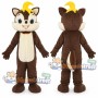 Brown Chipmunk Mascot Costume