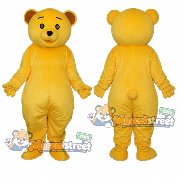 Yellow Bear Mascot Costume