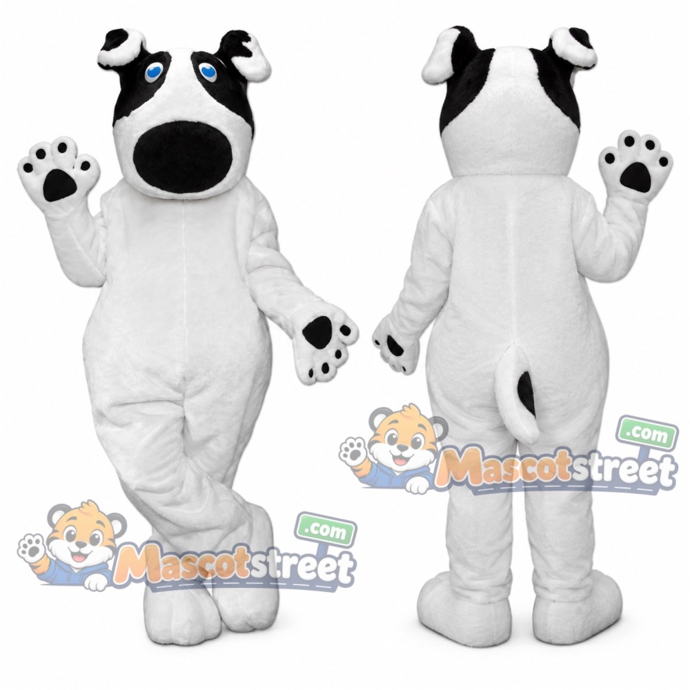 White Dog Mascot Costume White Dog Mascot Costume