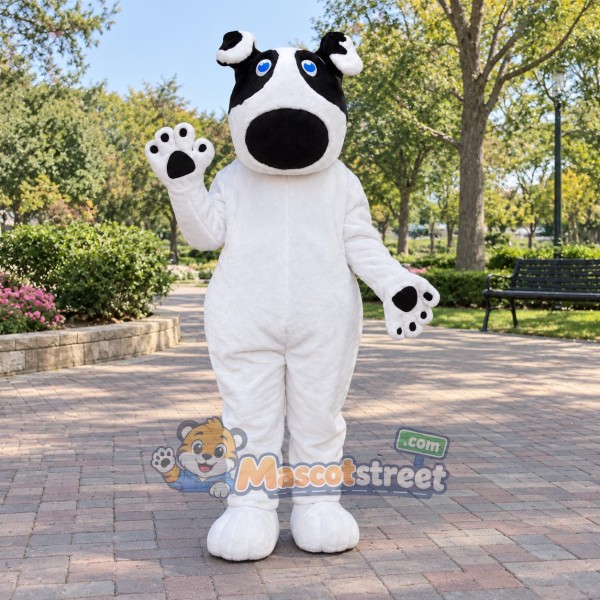 White Dog Mascot Costume