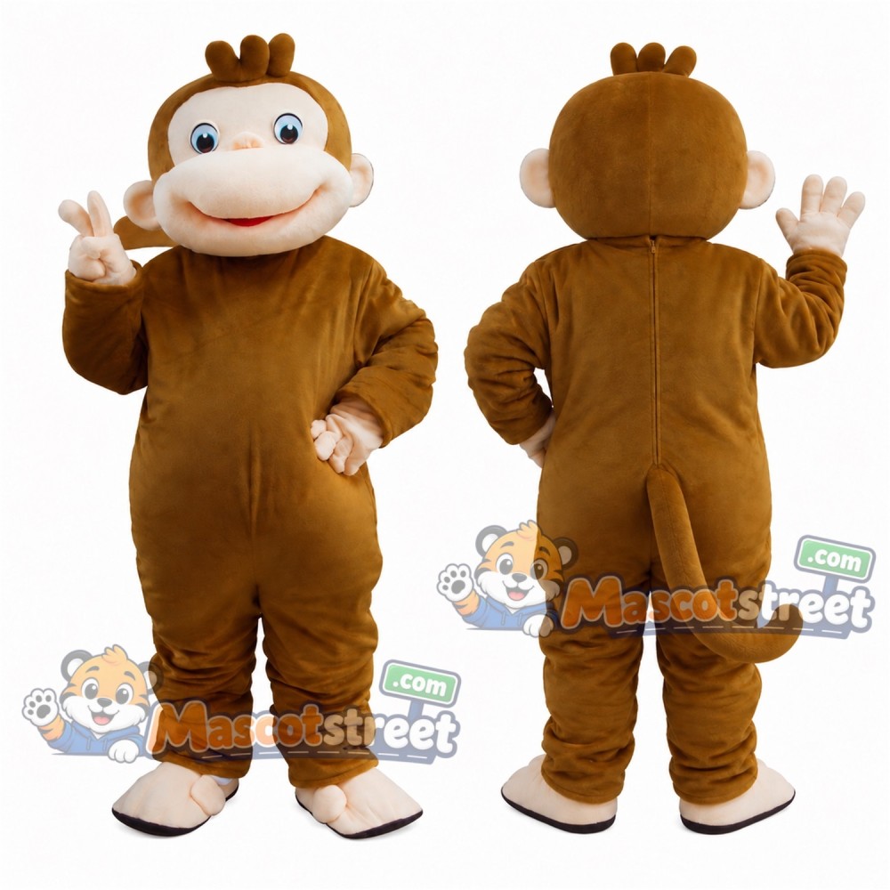 Brown Monkey Mascot Costume