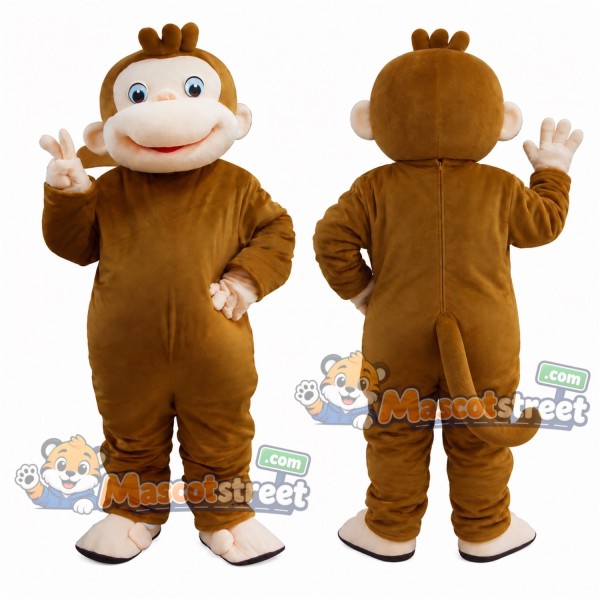 Brown Monkey Mascot Costume