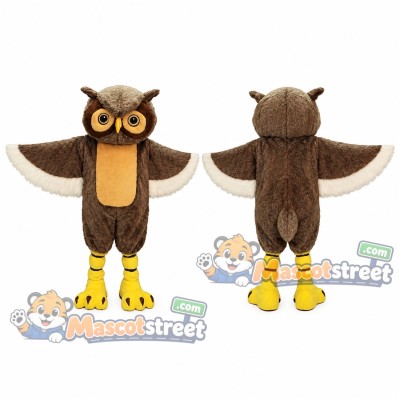 Brown Owl Mascot Costume Brown Owl Mascot Costume