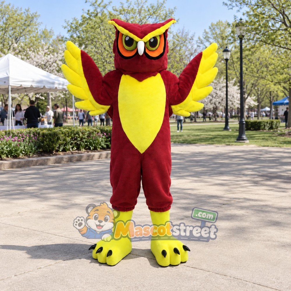 Red Owl Mascot Costume