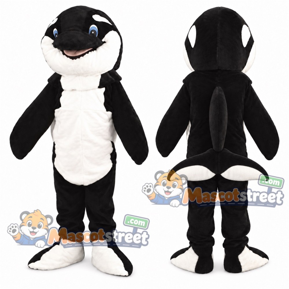 Orca Mascot Costume Orca Mascot Costume