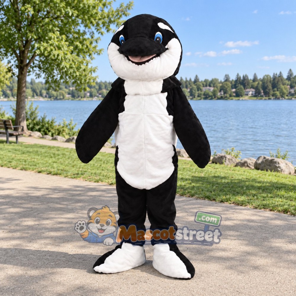 Orca Mascot Costume Orca Mascot Costume
