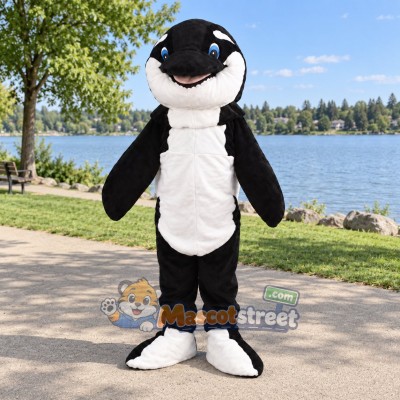 Orca Mascot Costume Orca Mascot Costume