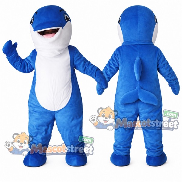 Blue Shark Mascot Costume