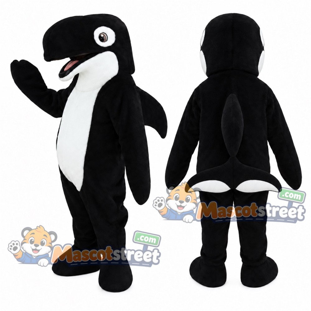 Orca Mascot Costume Orca Mascot Costume