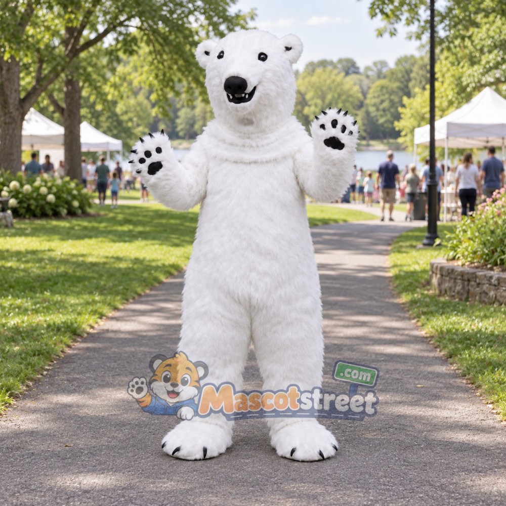 White Polar Bear Mascot Costume White Polar Bear Mascot Costume