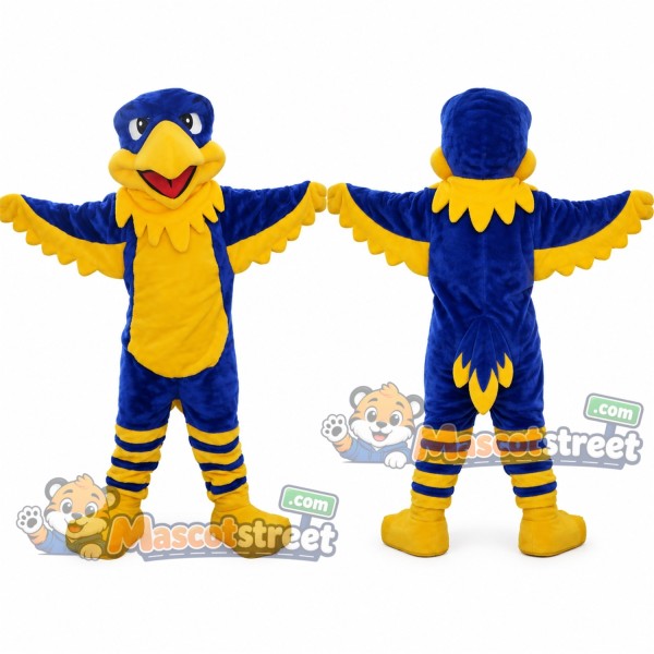 Blue and Yellow Bird Mascot Costume