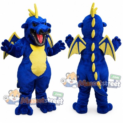 Blue Dragon Mascot Costume