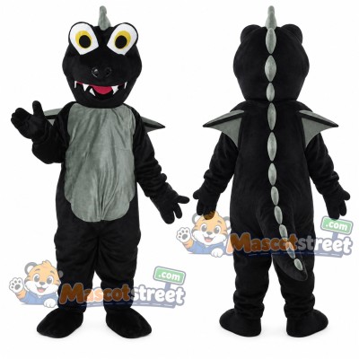 Black Dragon Mascot Costume Black Dragon Mascot Costume