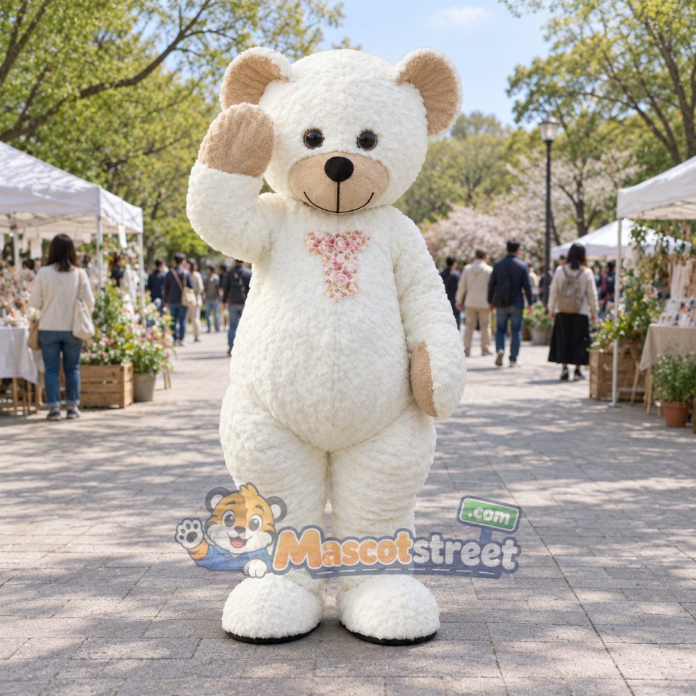 White Bear Mascot Costume White Bear Mascot Costume