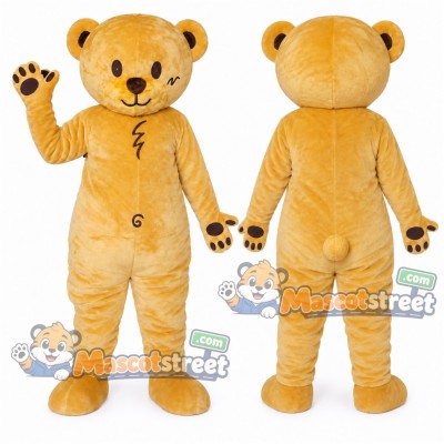 Yellow Bear Mascot Costume Yellow Bear Mascot Costume