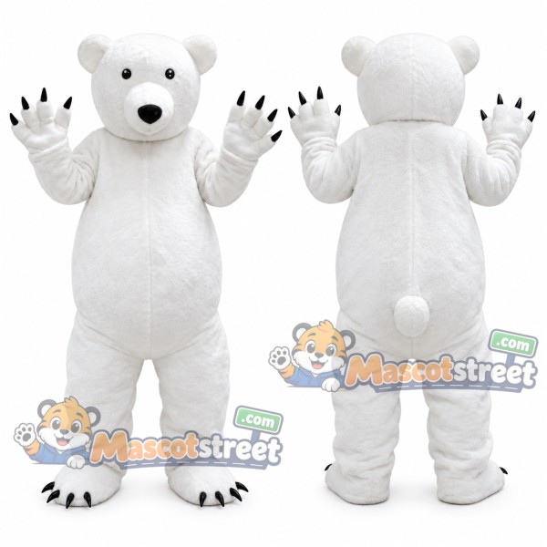 White Polar Bear Mascot Costume