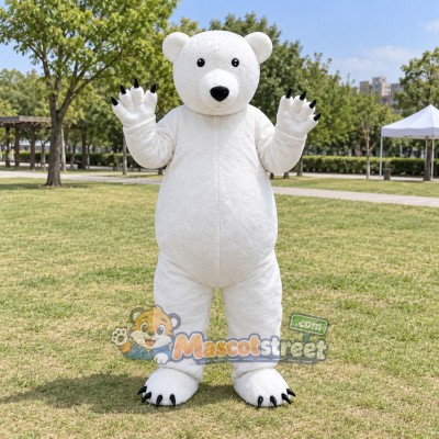 White Polar Bear Mascot Costume White Polar Bear Mascot Costume