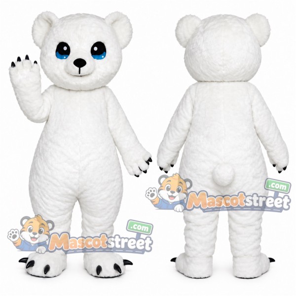 White Polar Bear Mascot Costume