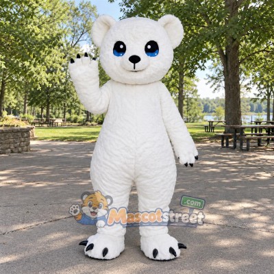 White Polar Bear Mascot Costume White Polar Bear Mascot Costume