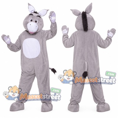 Gray Donkey Mascot Costume
