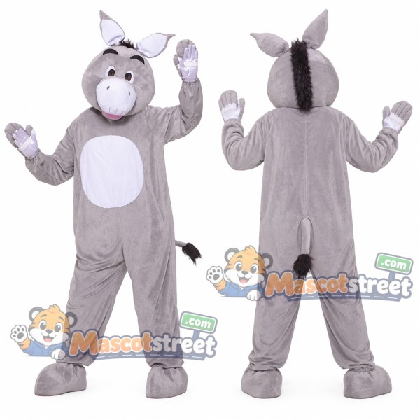 Gray Donkey Mascot Costume
