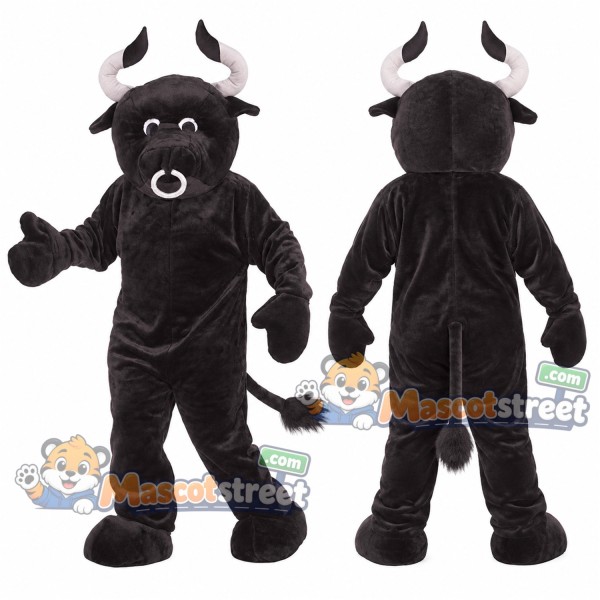 Black Bull Mascot Costume