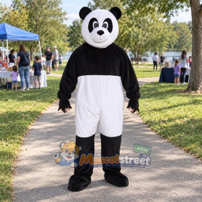 Panda Mascot Costume with White Shorts