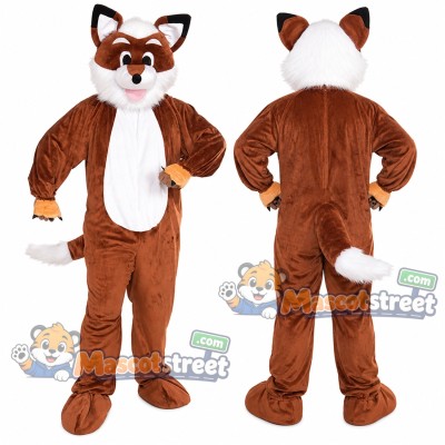 Brown Fox Mascot Costume Brown Fox Mascot Costume