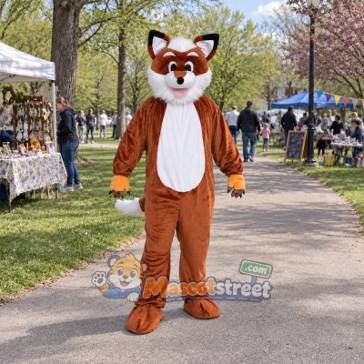 Brown Fox Mascot Costume Brown Fox Mascot Costume