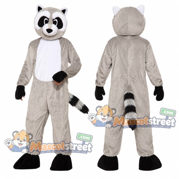 Gray Raccoon Mascot Costume