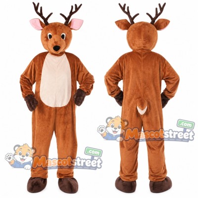 Brown Reindeer Mascot Costume Brown Reindeer Mascot Costume