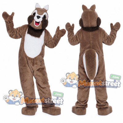 Brown Squirrel Mascot Costume Brown Squirrel Mascot Costume