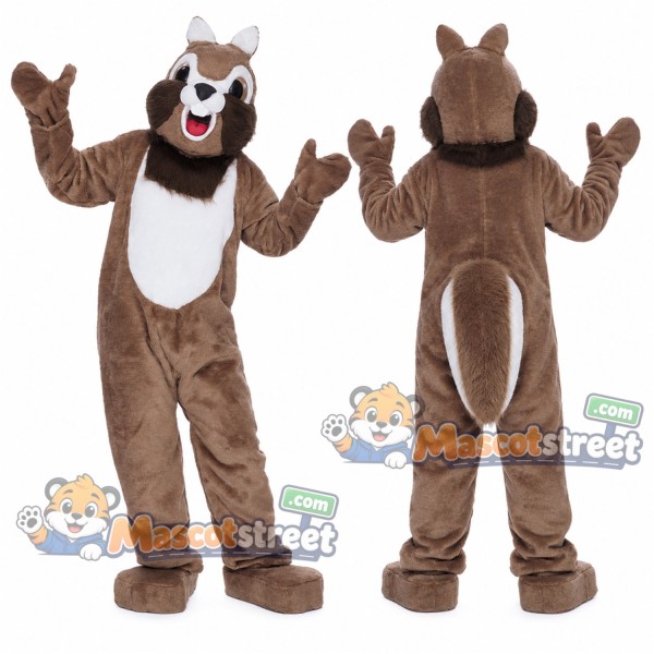 Brown Squirrel Mascot Costume