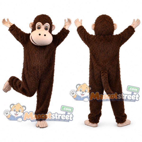 Brown Monkey Mascot Costume