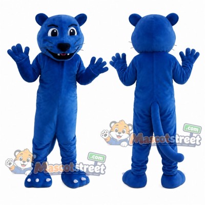 Blue Panther Mascot Costume Blue Panther Mascot Costume