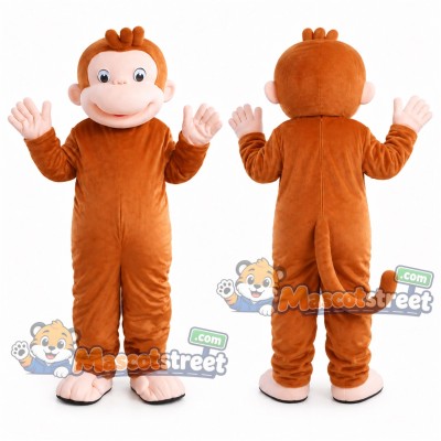 Orange Monkey Mascot Costume