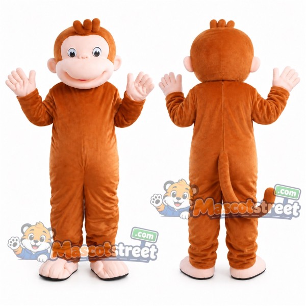 Orange Monkey Mascot Costume