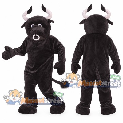 Black Bull Mascot Costume Black Bull Mascot Costume
