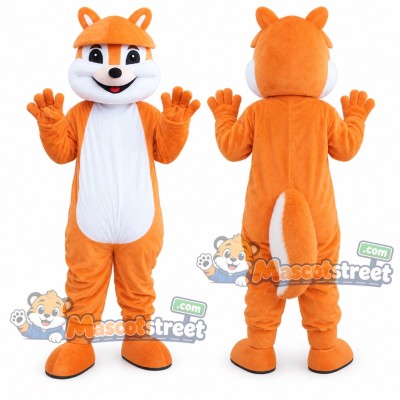Orange Squirrel Mascot Costume Orange Squirrel Mascot Costume