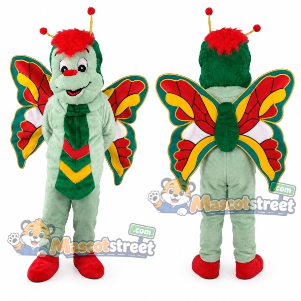 Green Butterfly Mascot Costume