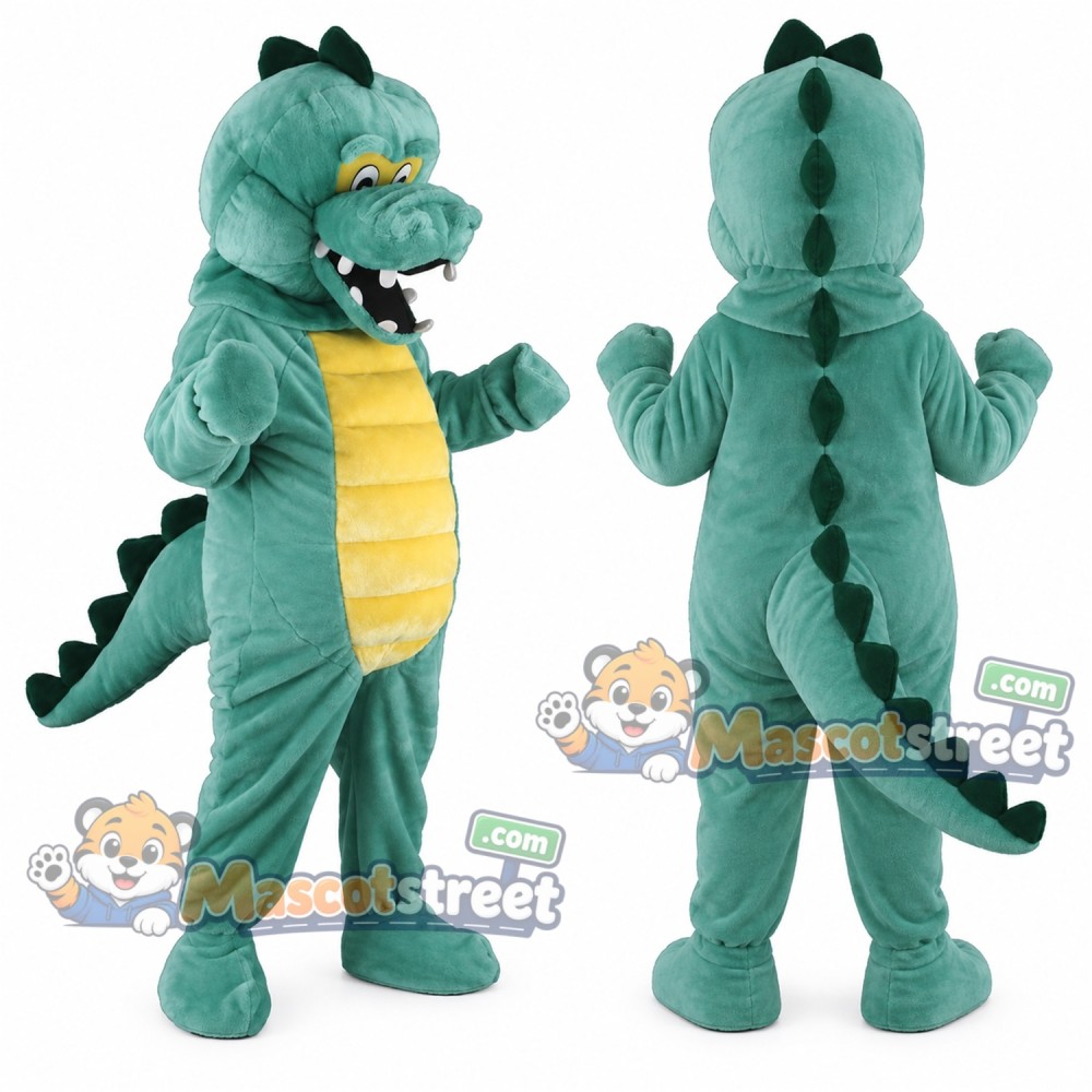 Teal Crocodile Mascot Costume Teal Crocodile Mascot Costume