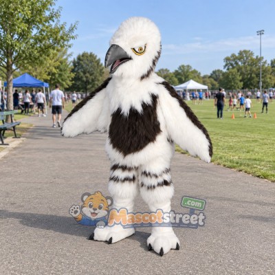 White Eagle Mascot Costume White Eagle Mascot Costume